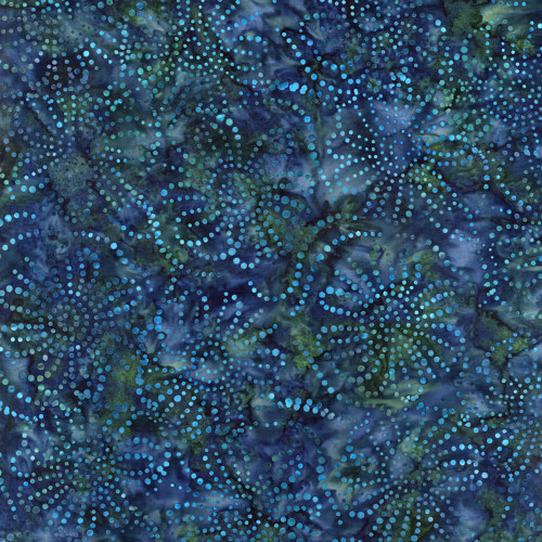 Timeless Treasures Fabrics Tonga Batiks Juniper Marine Blue